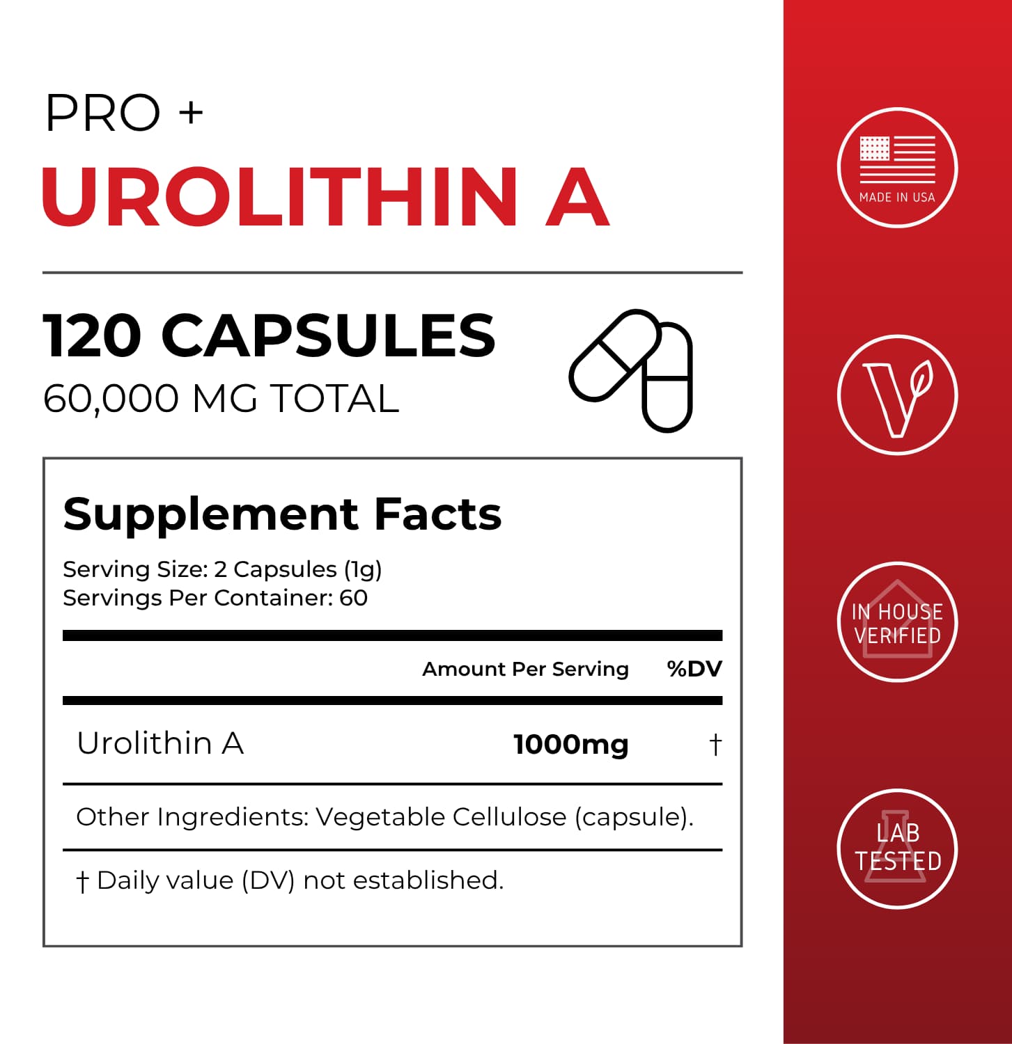 Neurogan Health - Wholesale Oral Supplement/Vitamin - Urolithin A Pro Capsules1