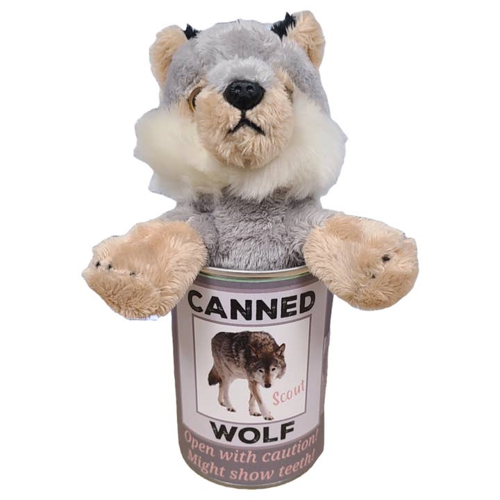 Canned Gifts - Wholesale Stuffed/Plush Toy - Kids & Baby - Scout the Canned Wolf - Stuffed Animal Plush w/Funny Jokes4