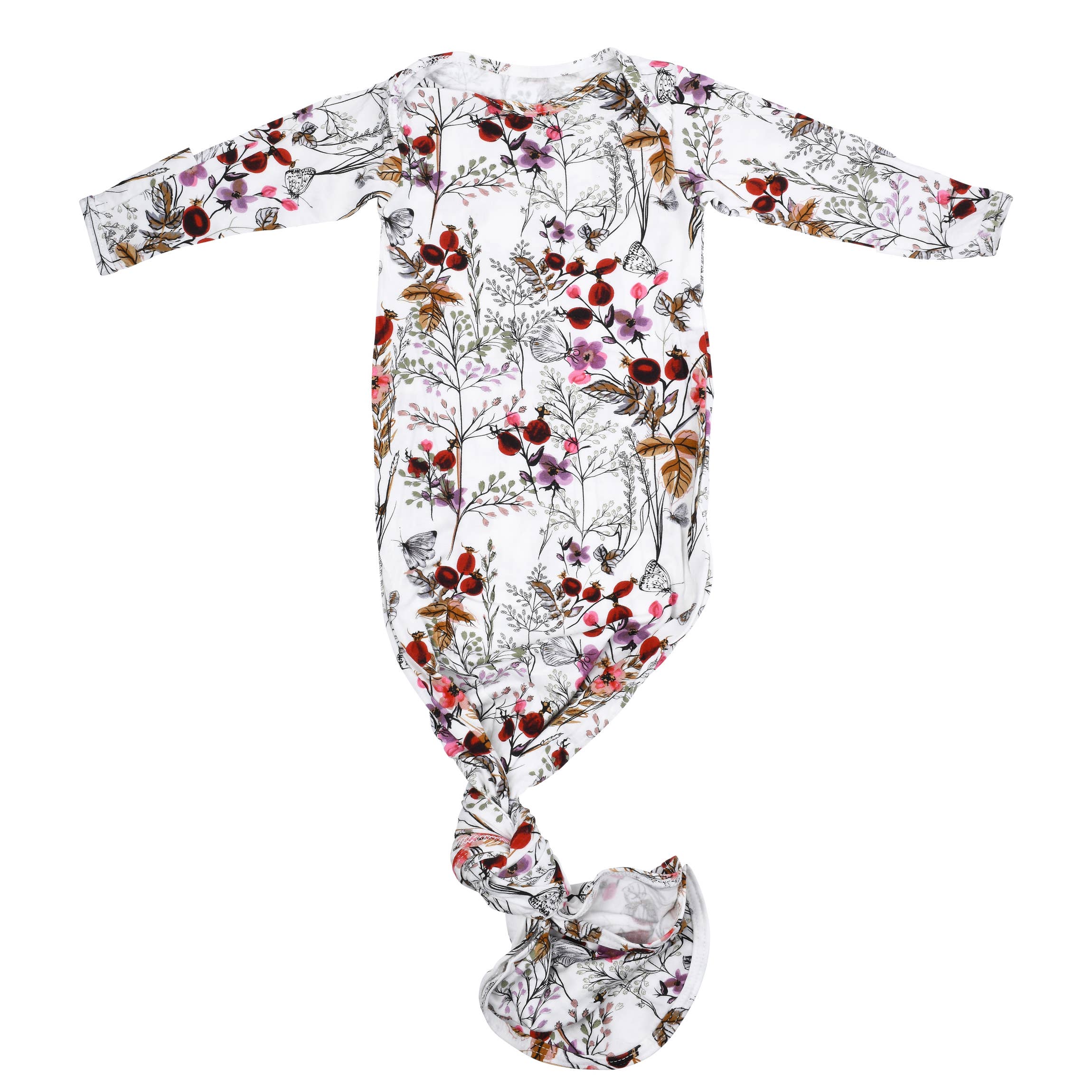 Three Little Tots - Wholesale Babygown - Baby - Floral Flower Knotted Gown12