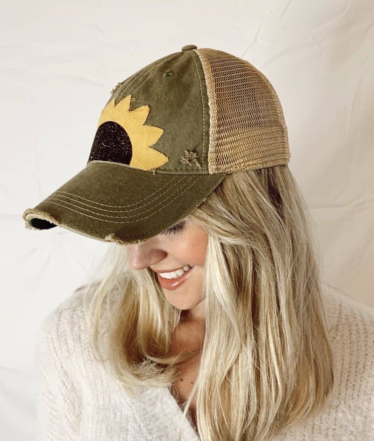 BohoGroove - Wholesale Trucker Hat - Women's - Sunflower Hat11