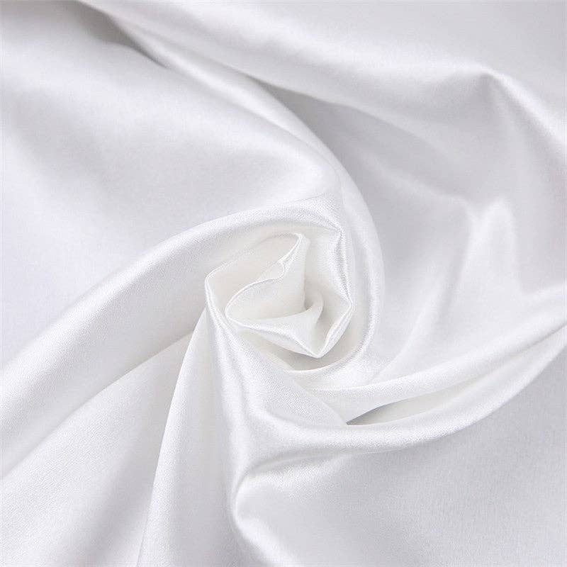 FurDecoration - Vente Peignoir – femme - Peignoir ouvert en satin à plumes - Couleur unie4