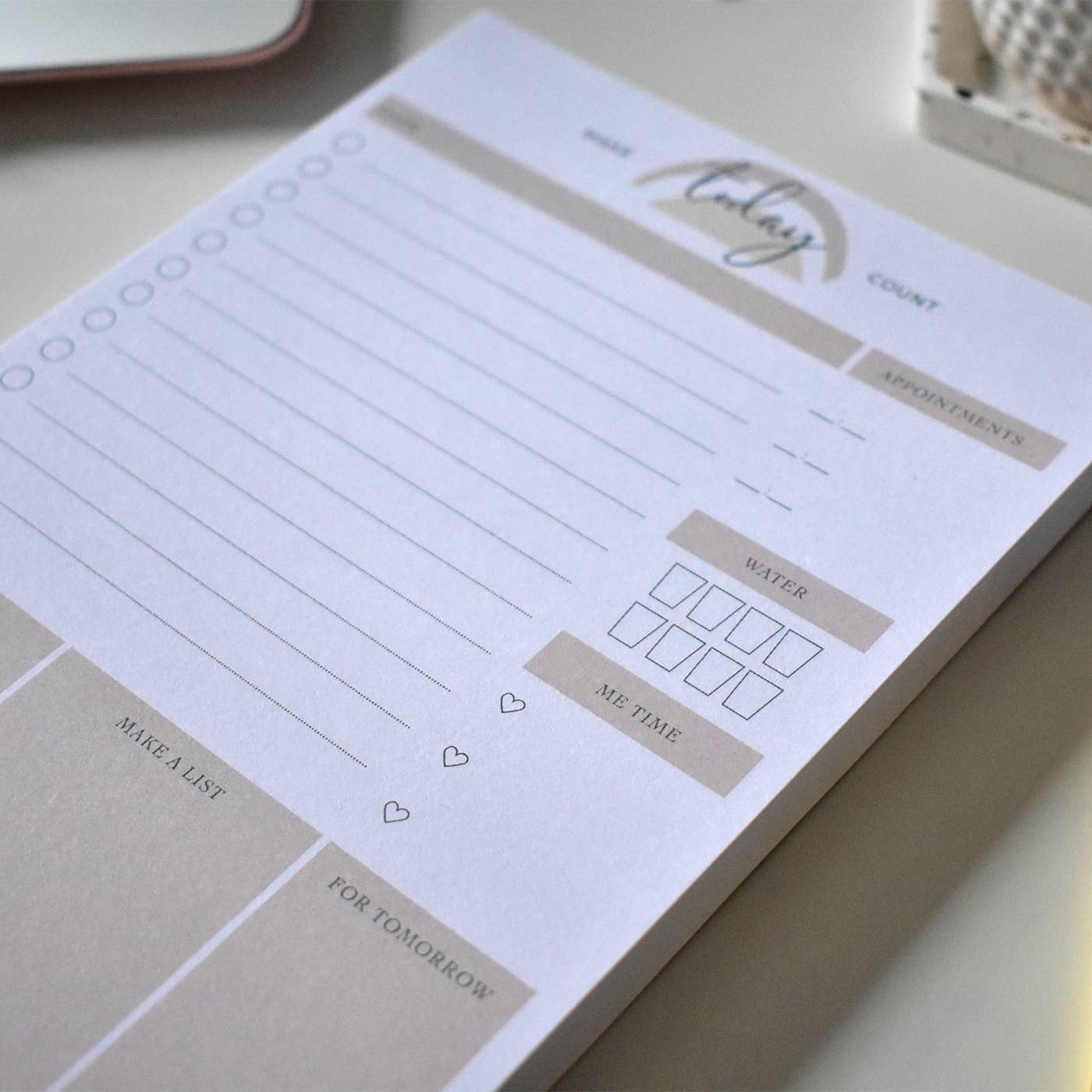 Três Paper Co - Wholesale Planner - Daily Planner Pad - 50 pages for daily plans/to do lists1