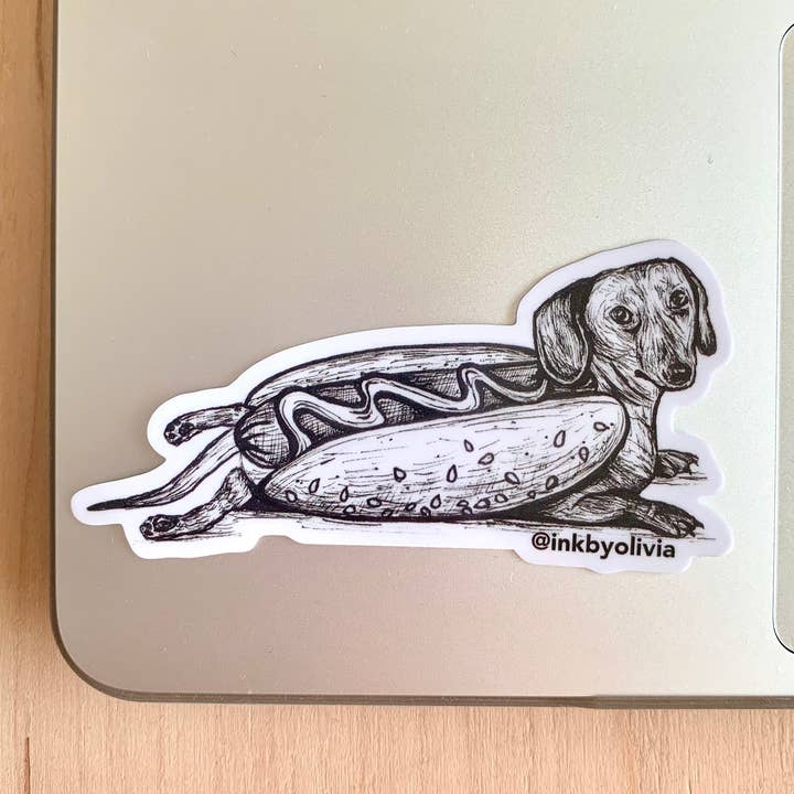 Hotdog Cane per la vendita all'ingrosso da parte di Ink By Olivia