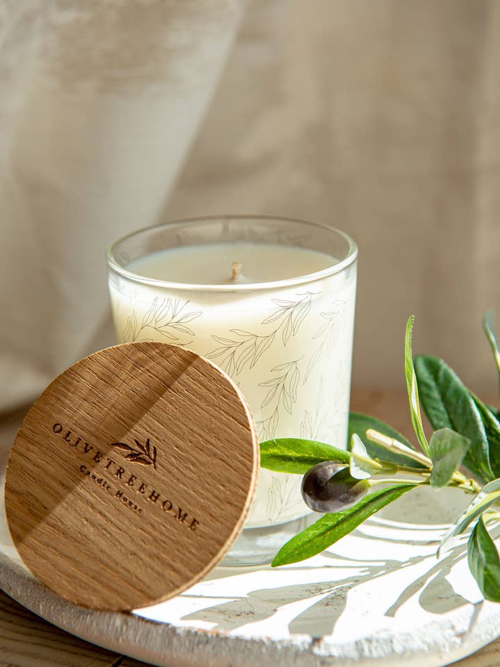 Scented soy candle 200g for wholesale by Olivetreehome Candle House