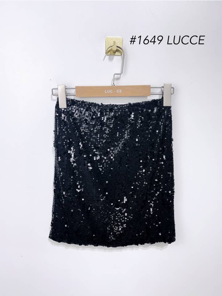LUCCE - Wholesale Skirt - Women's - Mixed sequin skirt - 16491