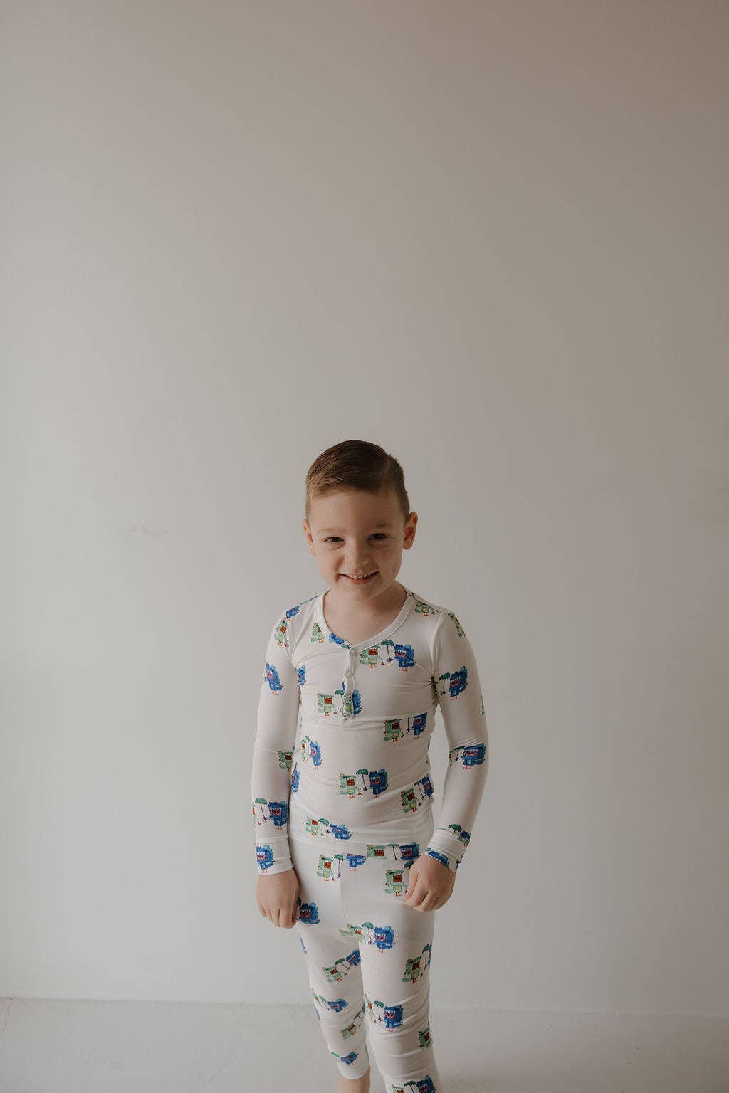 Forever French Baby - Wholesale Sleepwear Set - Kids - Bamboo Two Piece Pajamas | Charli's Monsters2