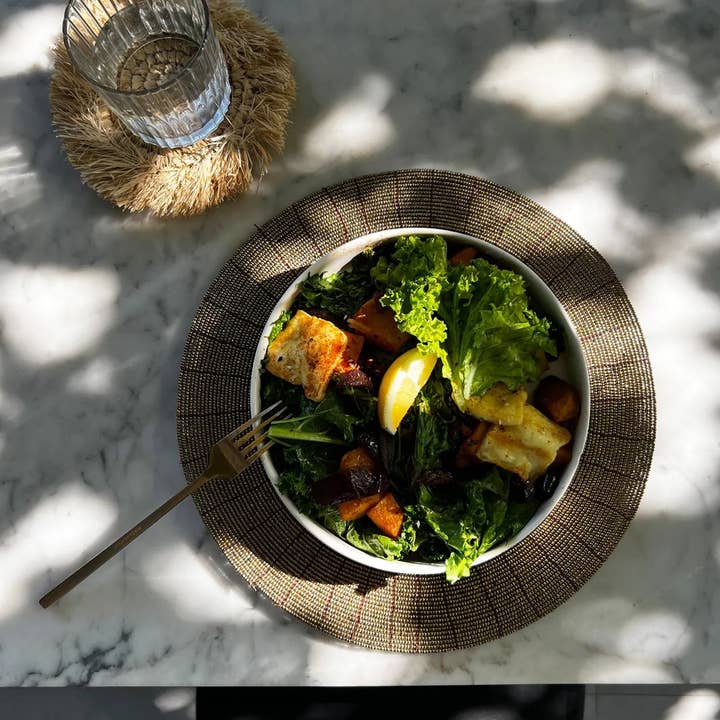 Bazar Bizar Living - Wholesale Placemat - The Beaded Placemat - Gold1