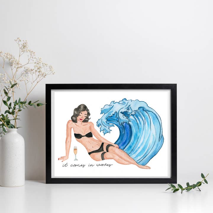 It Comes in Waves for wholesale by Wild Juniper Art Studio
