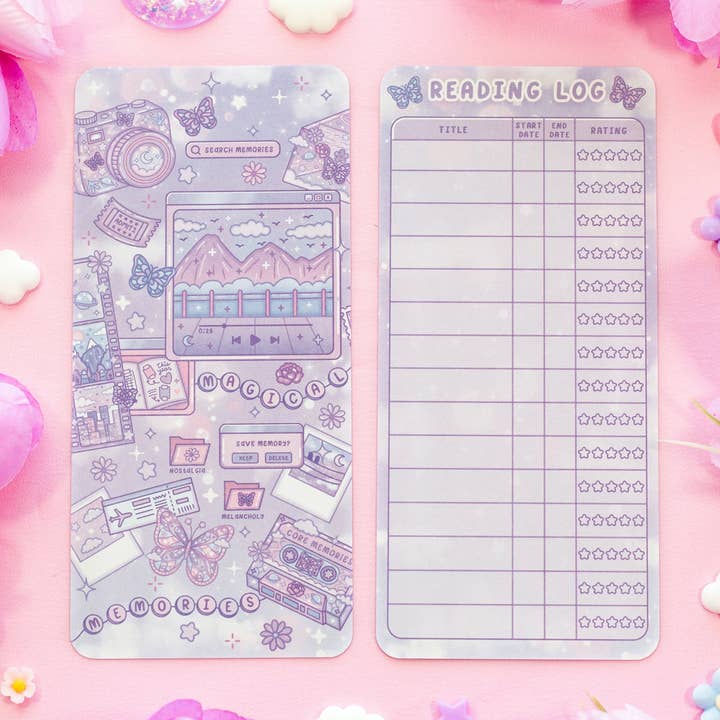 Magische Herinneringen Leeslogboek Boekenlegger voor wholesale door Unicorn Eclipse