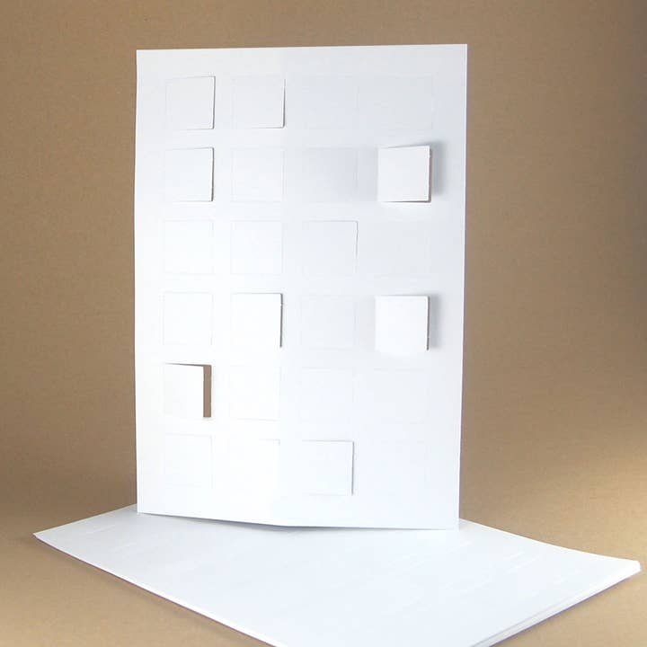 10 återvunna adventskalendrar, DIN A4, fram för wholesale av Kettcards