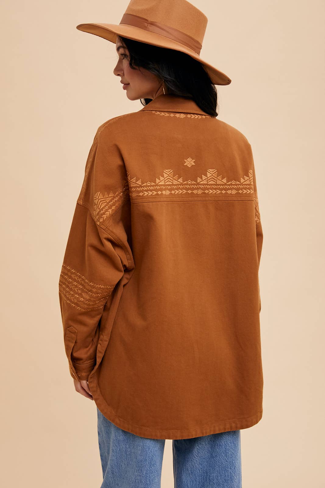 In Loom - Wholesale Shirt Jacket/Shacket - Women's - EMBROIDERED UTILITY SHACKET8