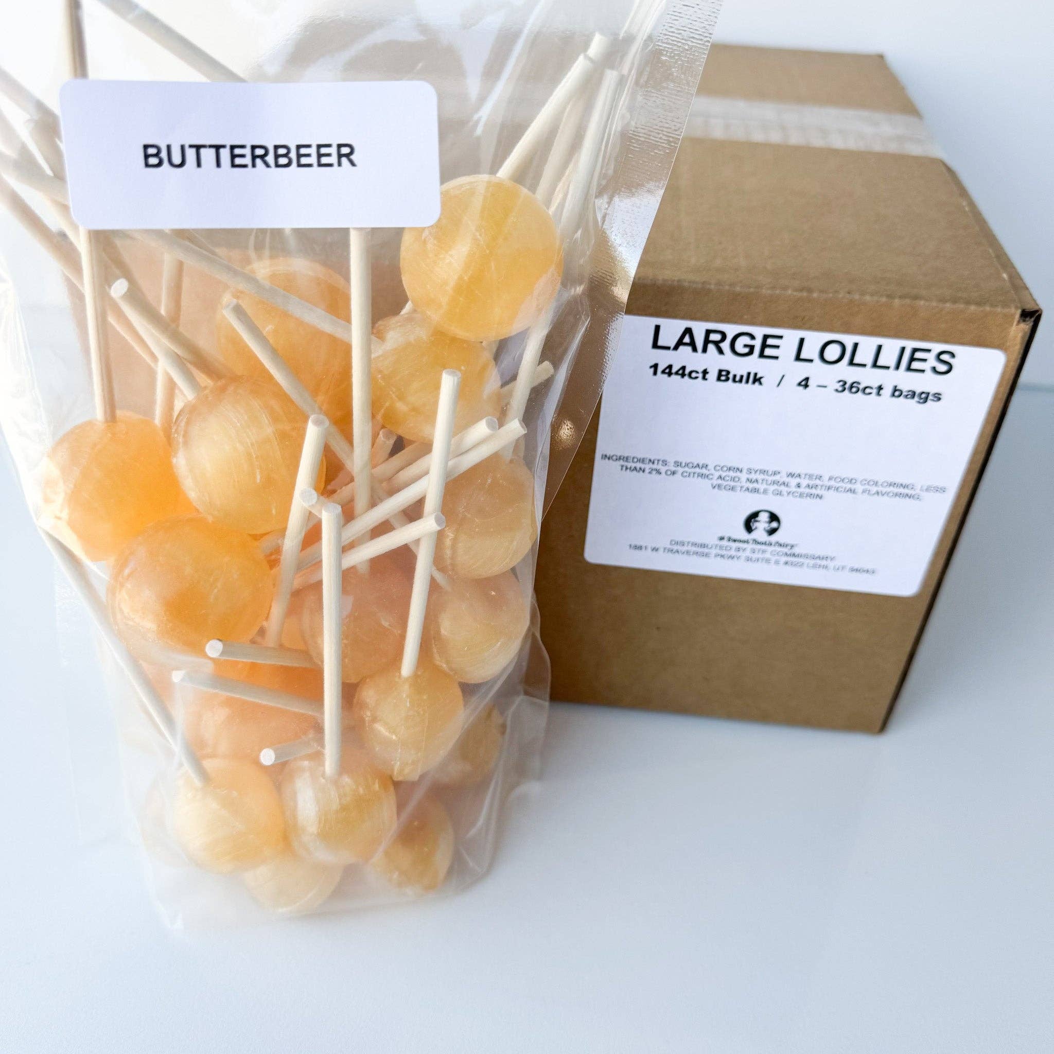 Candy Making Co. – wholesale Lollipop – Large Lollies: Butterbeer Lollipop Candy3