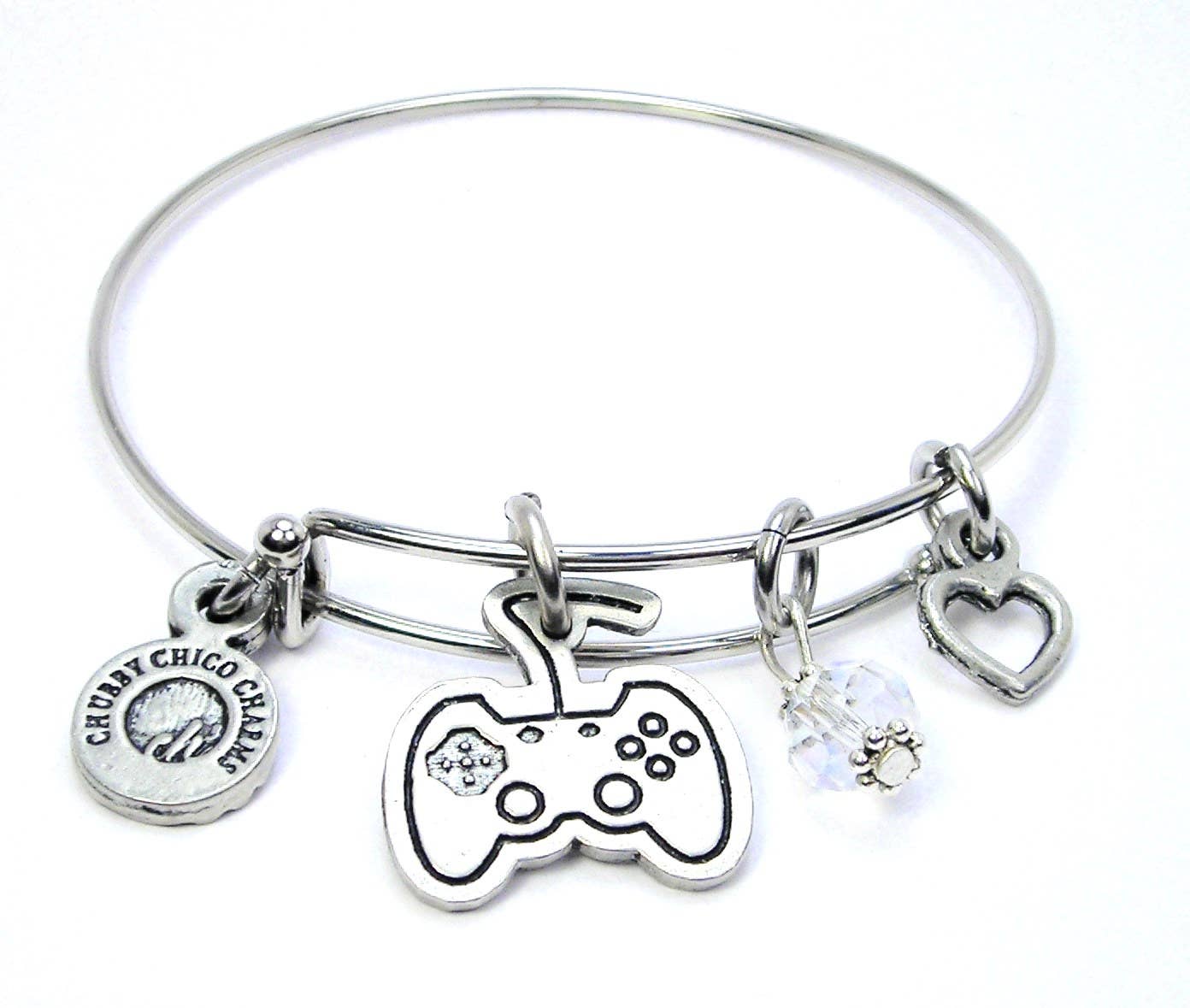 Chubby Chico Charms – wholesale Charm/dangle bracelet – Video Game controller gamer Bangle Bracelet0