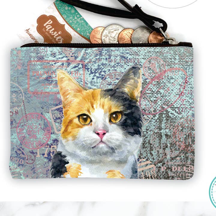 Monedero Tortoise Cat • Expositor de suelo opcional para venta al por mayor de pawies