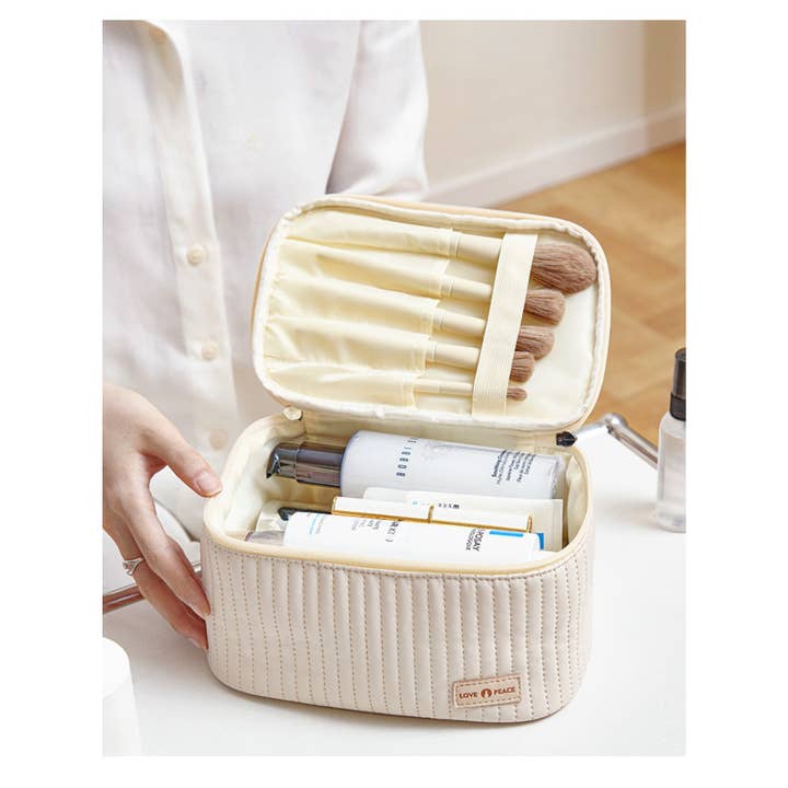 wandf - Wholesale Makeup Storage Box - Durable PU Makeup Storage Case with Secure Zipper for Women7