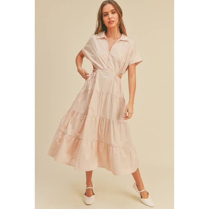 Style Avenue Co. - Wholesale Dress - Women's - Surplice Dress Long Sleeve Maxi Dress