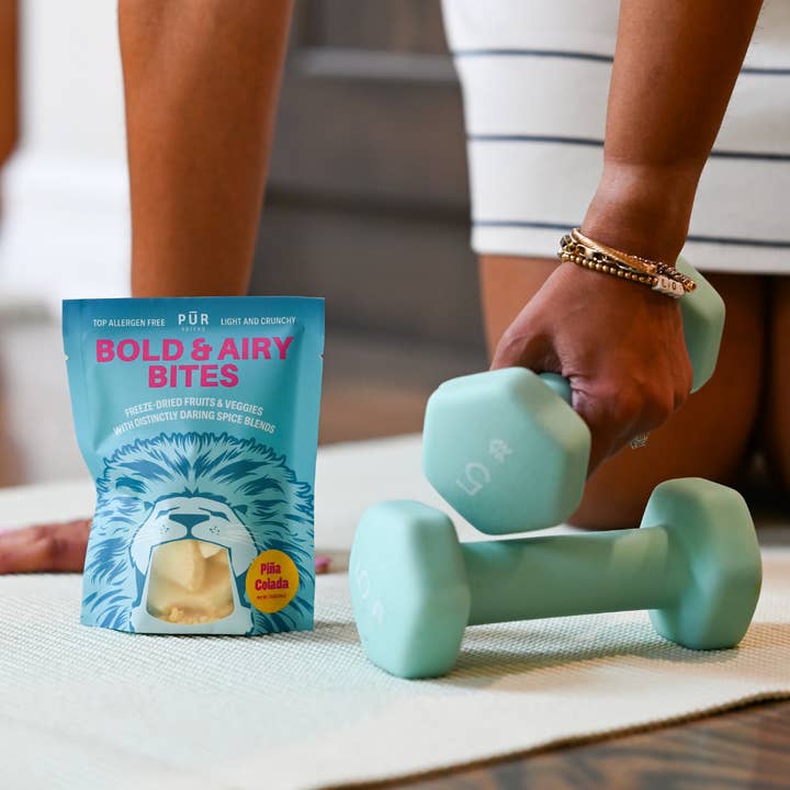 PUR Spices - Wholesale Fruit Snacks - Bold & Airy Bites - Pina Colada Freeze Dried Snacks5