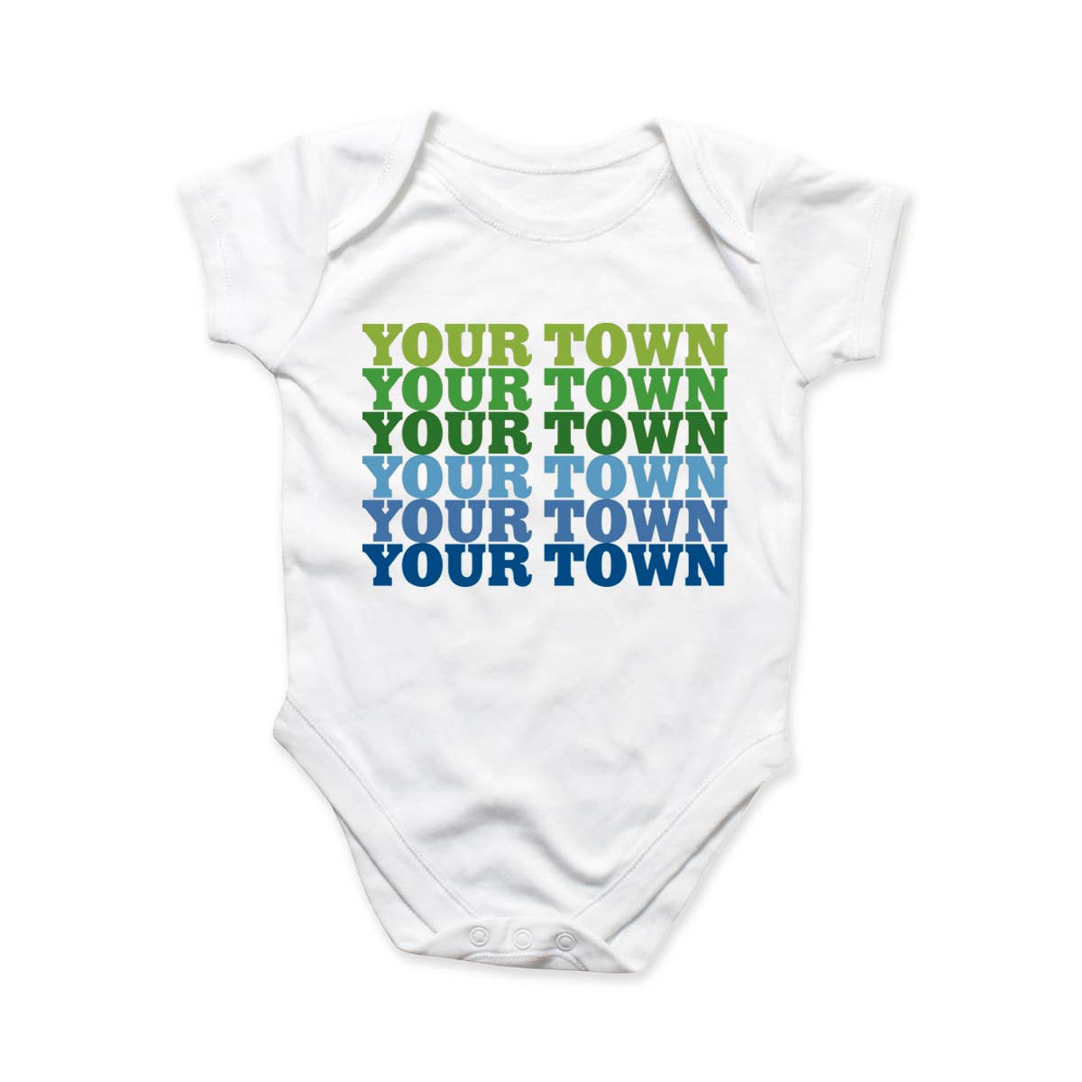 Rock Scissor Paper - Wholesale Bodysuit (Non-Footed) - Baby - Personalized City Baby Bodysuit - Supergraphics Repeat name 2