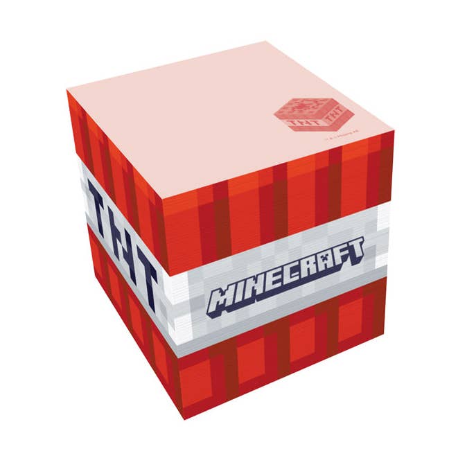 Minecraft : Cube de notes autocollantes TNT pour la vente par Insight Editions - #1 Pop Culture Publisher