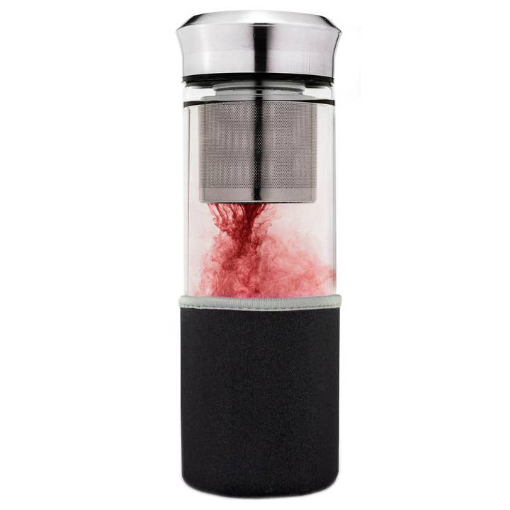 Creano - Wholesale Tea Strainer/Infuser - “Teamaker” tea maker 400ml incl. neoprene case; black