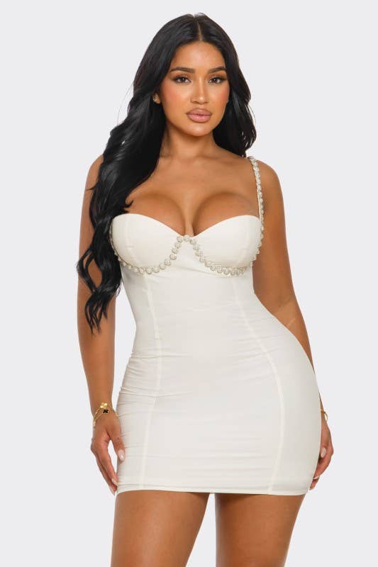 DIOSA - Wholesale Dress - Women's - PEARL EMBRACE MINI DRESS2