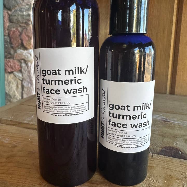 Hunt & Homestead - Wholesale Facial cleanser - Goat Milk Turmeric Face Wash Gel0