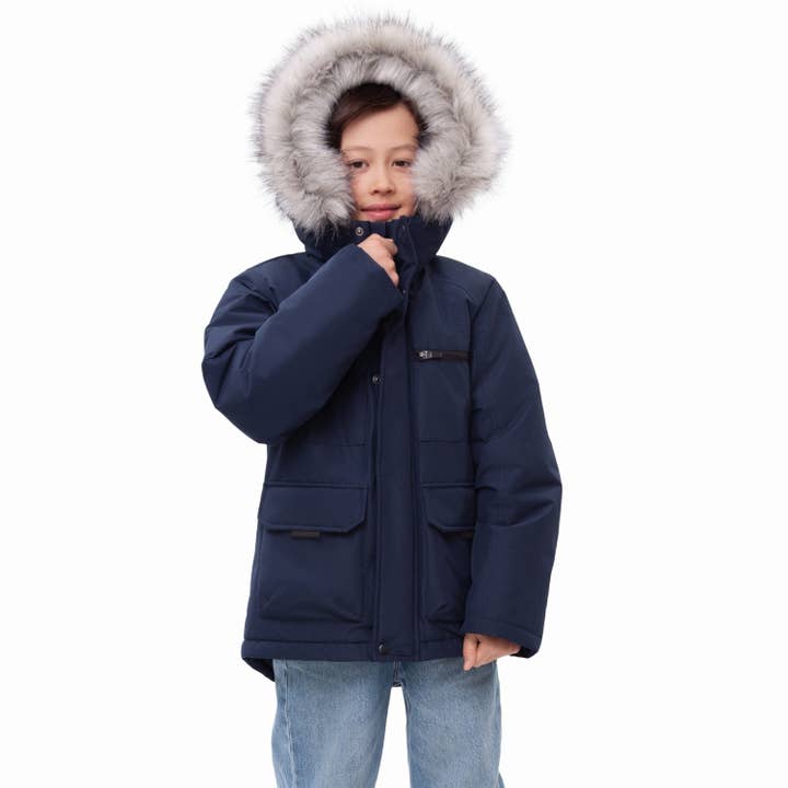 Rokka & Rolla - Wholesale Parka - Kids - Boys' Ripstop Parka Jacket Fleece Lined Winter Coat15