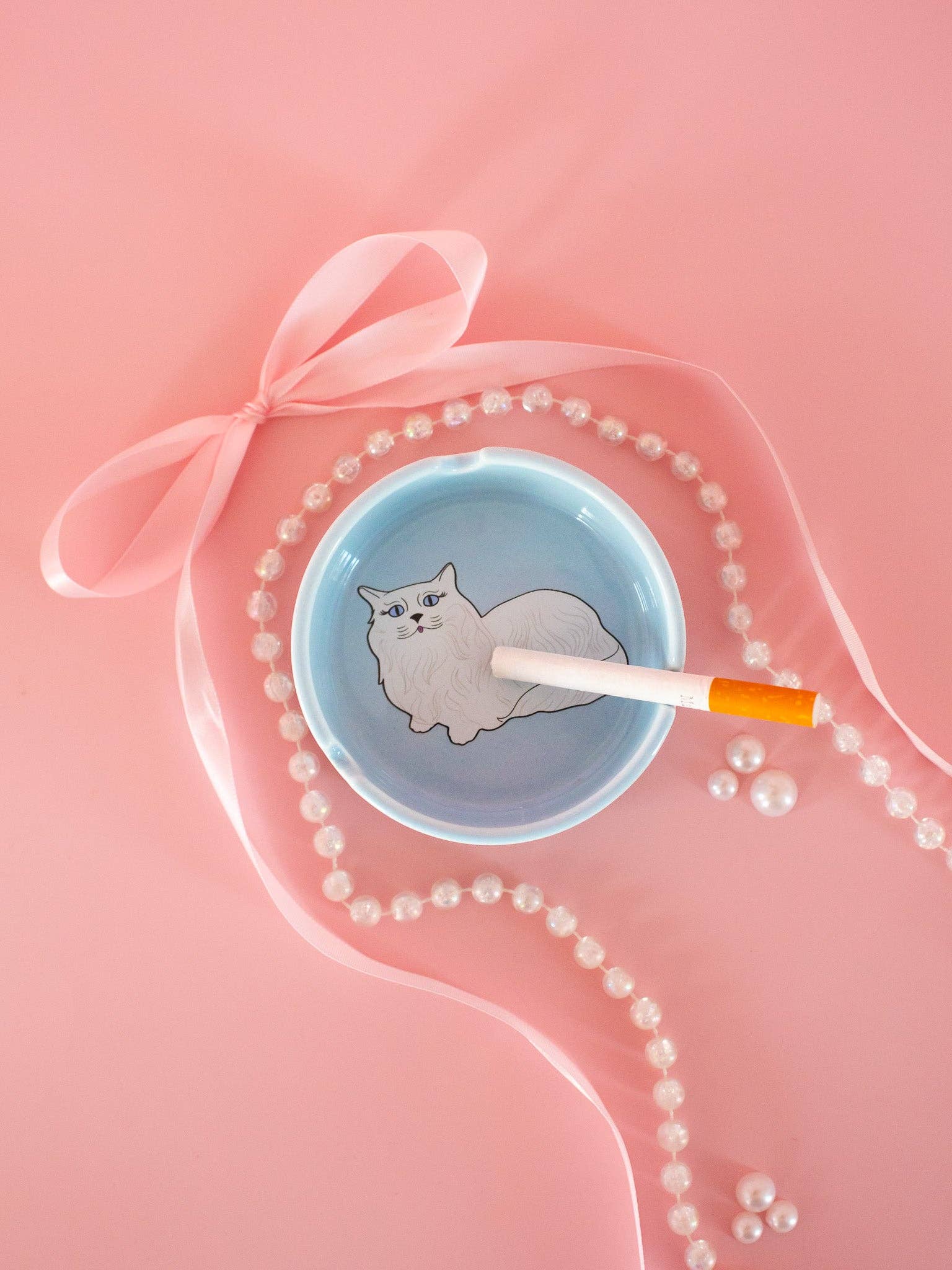 A Shop of Things - Wholesale Asbak - Miss Kitty keramische asbak1