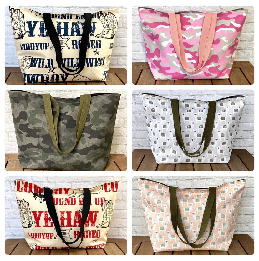 CaSo Creative Designs - Vente Tote bag – femme - Lot de sacs fourre-tout assortis - 12 sacs au choix de motifs1