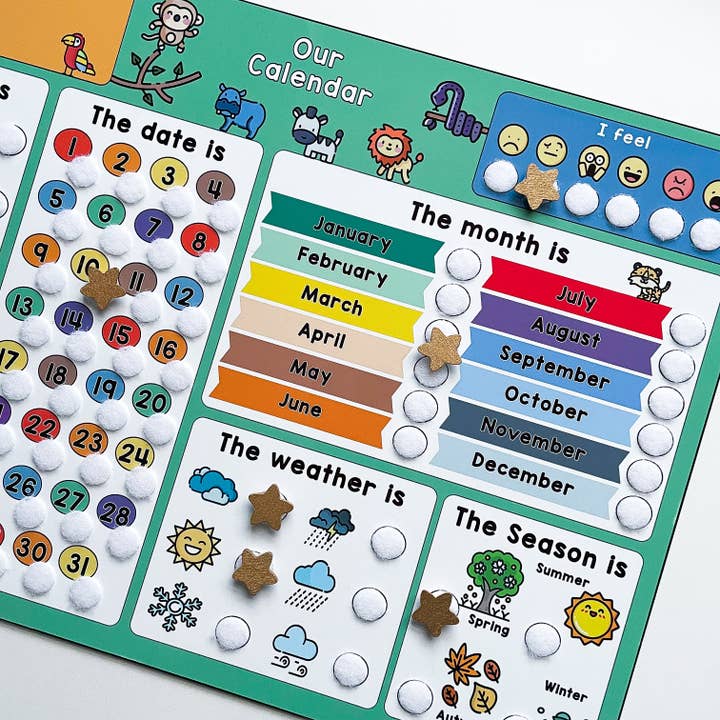 Children's Jungle Calendar for wholesale by Craftly Ltd