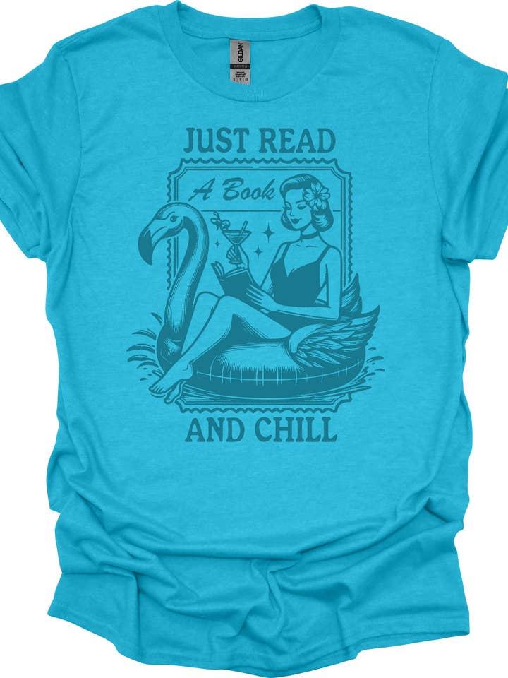 Just Read a Book and Chill Shirt, Tee-shirts de lecture, Book Lovers pour la vente par Side Story