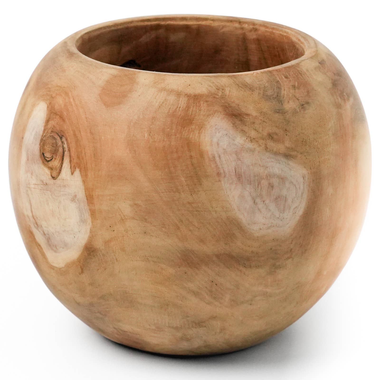 Rainforest Bowls - Wholesale Vaas - 5,5 inch bal teakhouten wortelvaas5