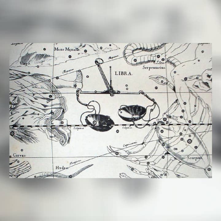 Print Pothecary - Wholesale Art Print - Libra Astrology Canvas Print - Apothecary Art for Home or Office - Apothecary Decor3