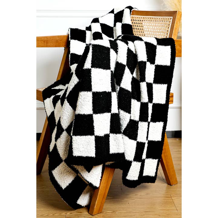 1 the Woman - Wholesale Throw Blanket - Plush Checkered Print Sofa Blanket 50*60inch2