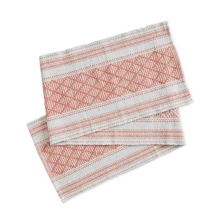 Lattice Rethread Cotton Table Runner for wholesale by SERRV International