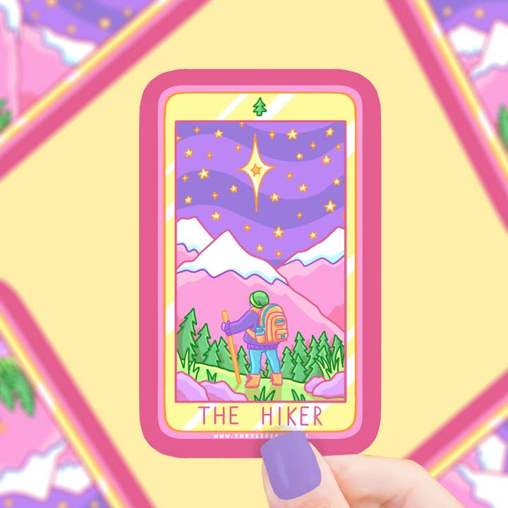 Turtle's Soup – wholesale Sticker – The Hiker Tarot Card Vinyl Sticker