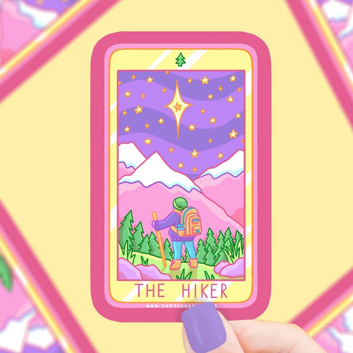 Turtle's Soup - Wholesale Sticker - The Hiker Tarot Card Vinyl Sticker0