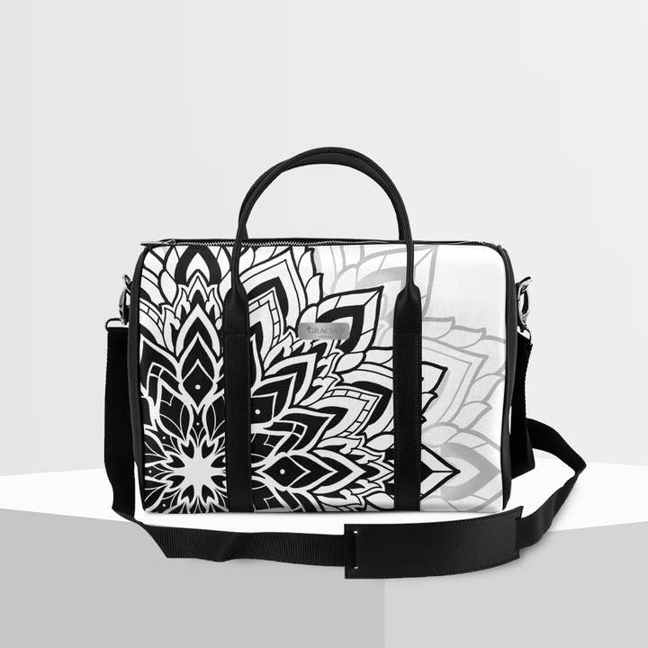 Gracia P Satchel - Trunk - Tillverkad i Italien - Mandala Tribal för wholesale av GLOBALSHOP SRL