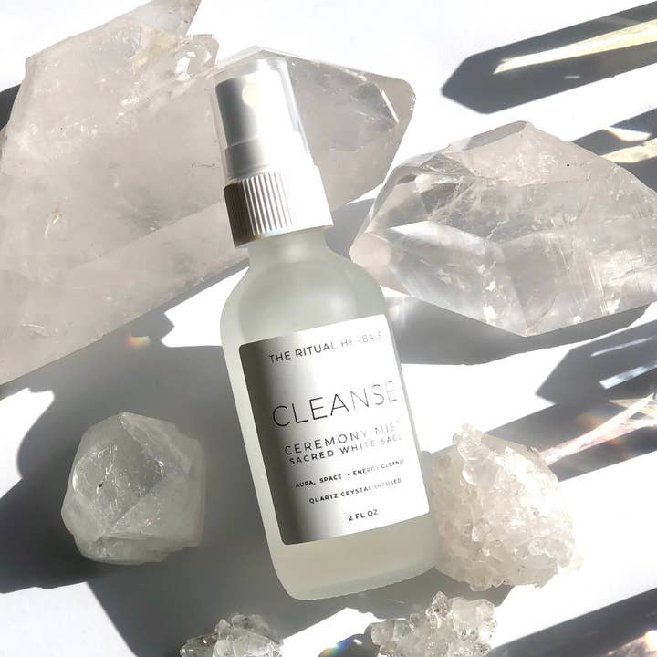 The Ritual Herbals - Venta al por mayor Sprays de aromas - Spray Limpiador de Salvia Blanca y Cuarzo para Aura0