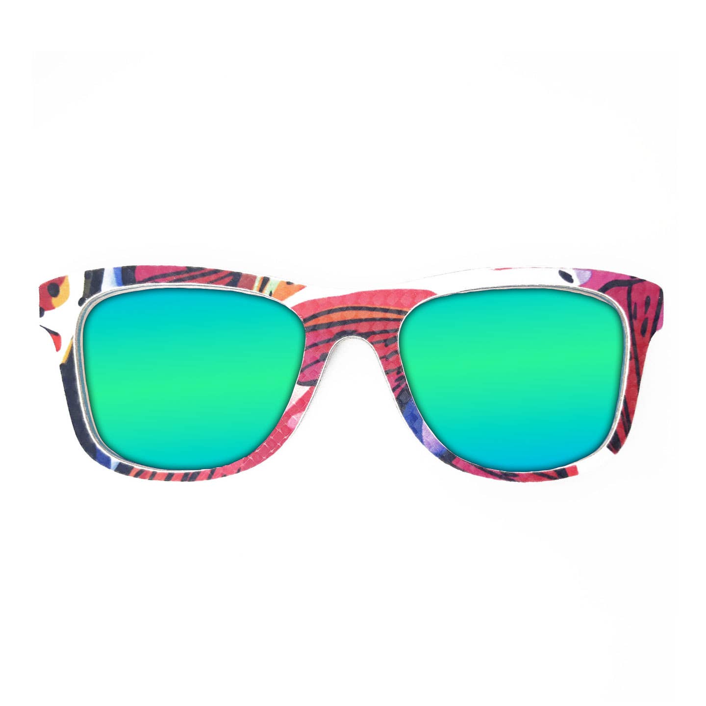 SKRP – Großhandel Sonnenbrille – Unisex – Recycelte Snowboard-Sonnenbrille im Wayfarer-Stil mit farbigen Gläsern1