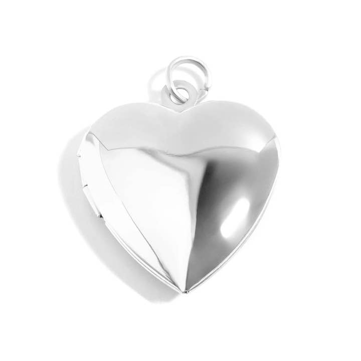 WJW - Wholesale Locket necklace - 18K Gold PVD Stainless Steel Heart Locket / PDL02392