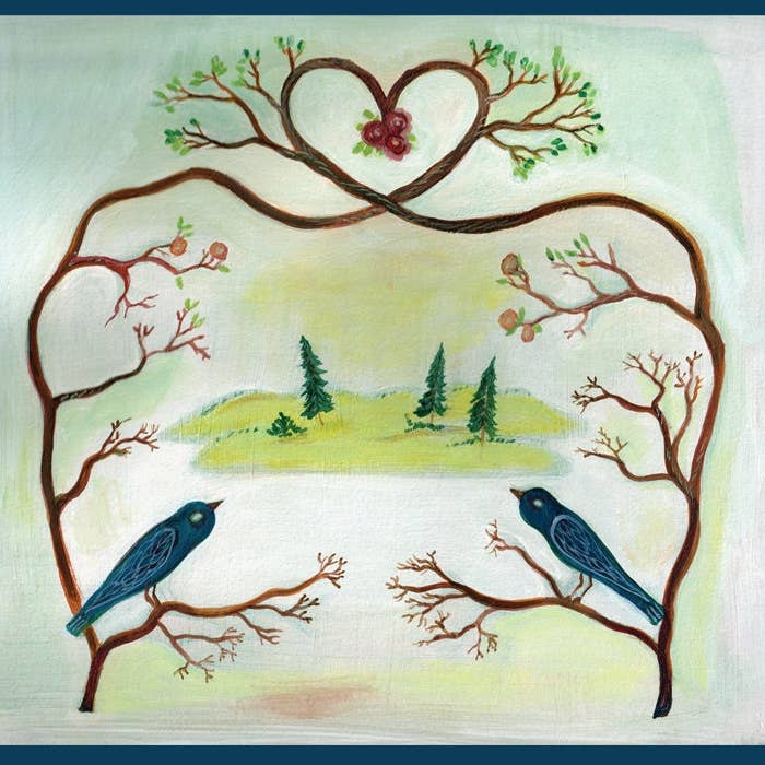 Gratulationskort, Kärlek, Äktenskap, Bröllop, Förgrenat Hjärta för wholesale av ANN WILLEY ARTS