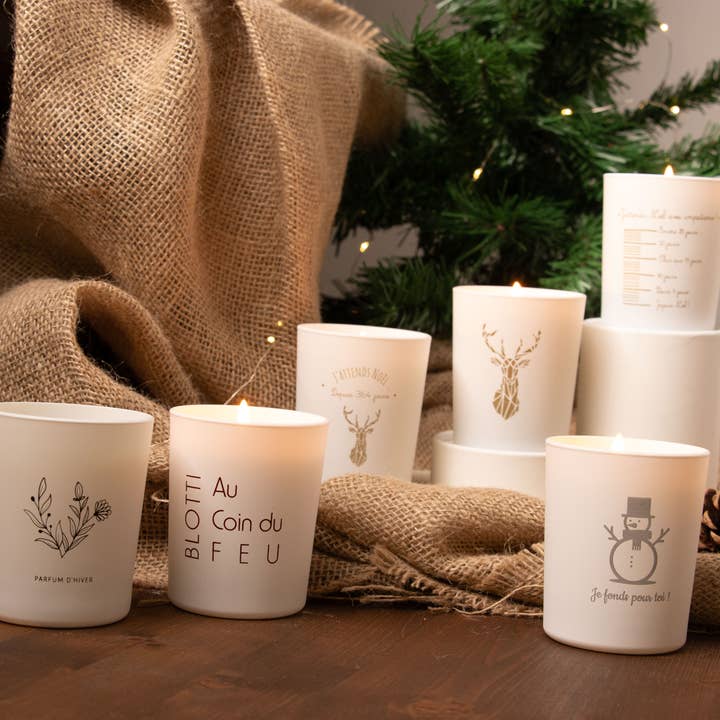 Förpackning med 25 doftljus för jul för wholesale av La Bougie Blanche