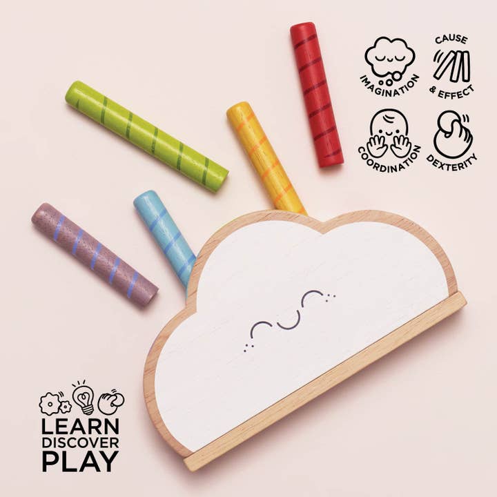 Le Toy Van, Inc. - Wholesale Wood Toy - Kids - Rainbow Cloud Pop-up Toy2