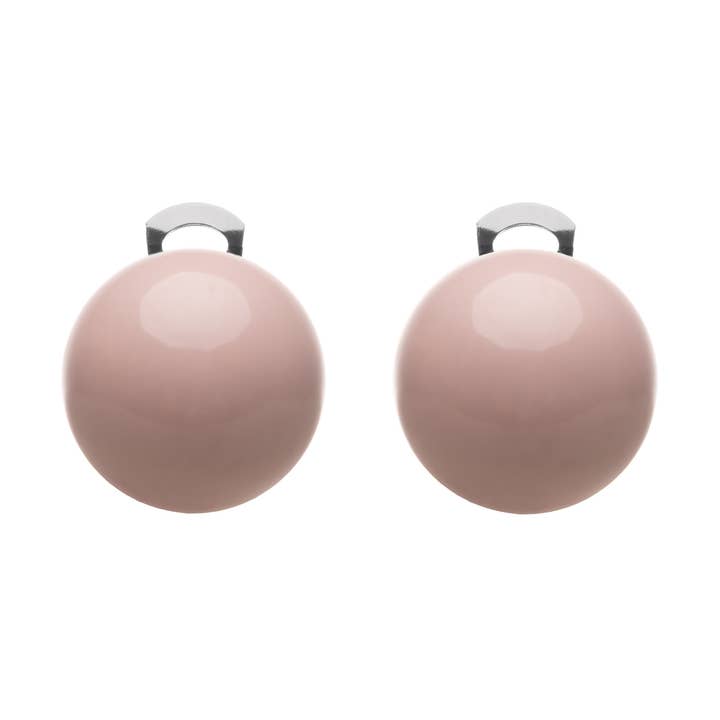 Färgade Resin Ball Clip Örhängen 100% Tillverkad i Italien för wholesale av Mirta Accessori Moda
