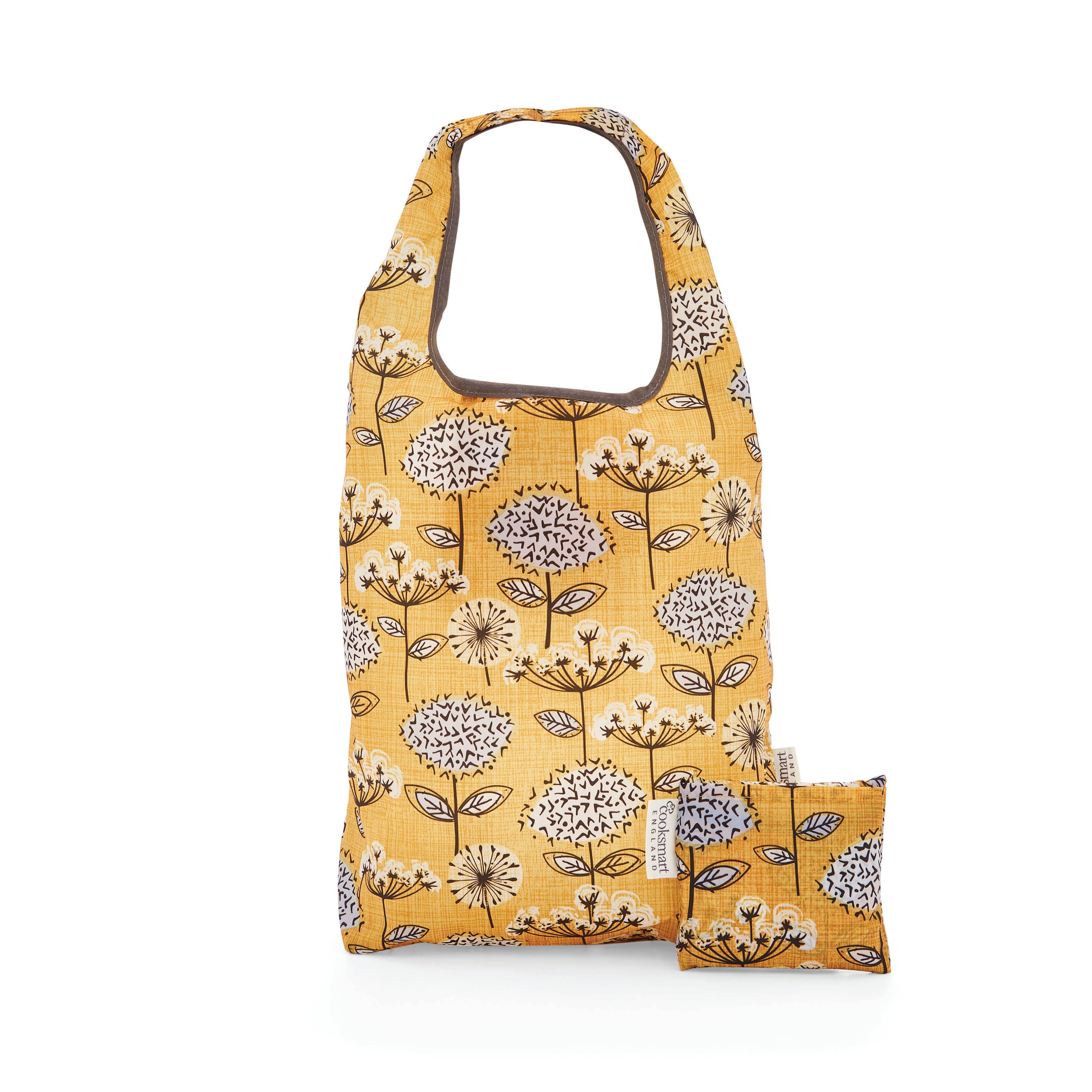 Mustard Small Packable Eco Bag Retro Meadow for wholesale on Faire1