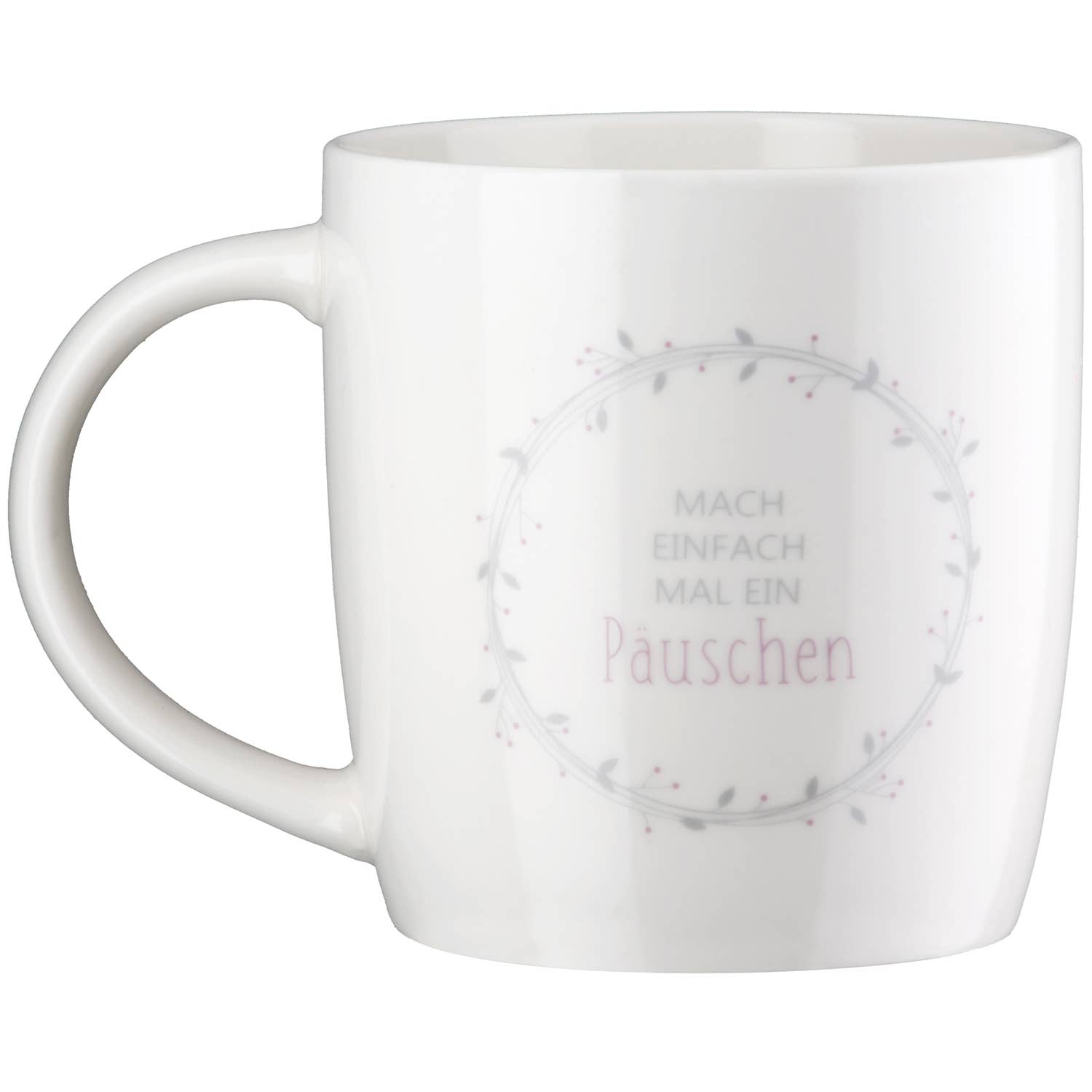 Cup / Mug Break white H. 9 cm, PU 6 for wholesale on Faire2