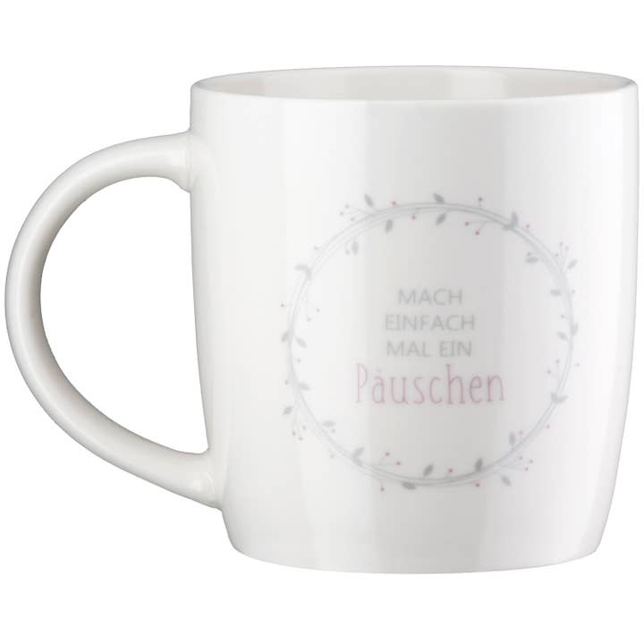 Cup / Mug Break white H. 9 cm, PU 6 for wholesale on Faire2