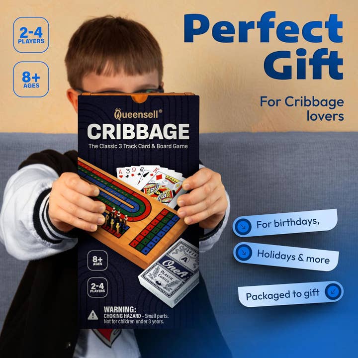 Queensell - Wholesale Board Game - Cribbage Board Game Set with Storage5