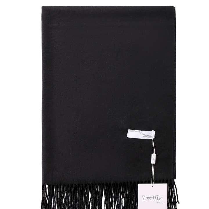 Emilie collection - Vendita all'ingrosso Sciarpa - Donna - Sciarpa pashmina nera